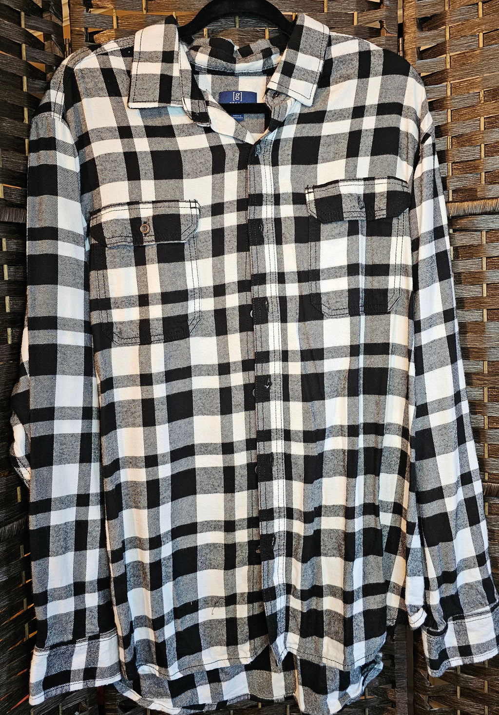 Upcycled Plaid XLarge Mouse Top