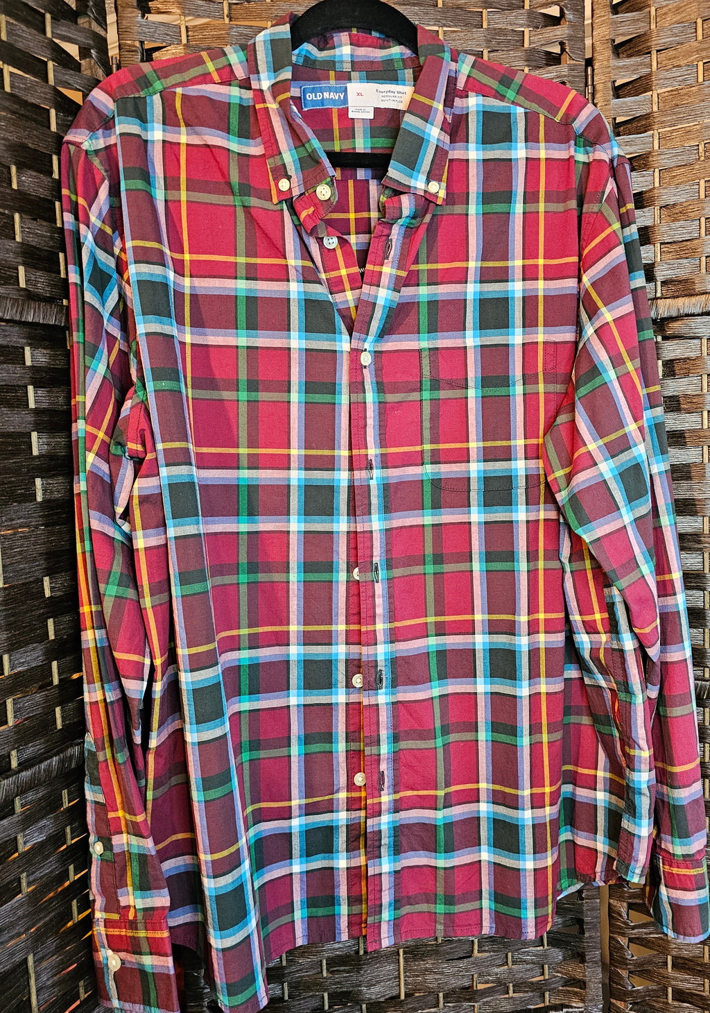 Upcycled Plaid XLarge SW Top