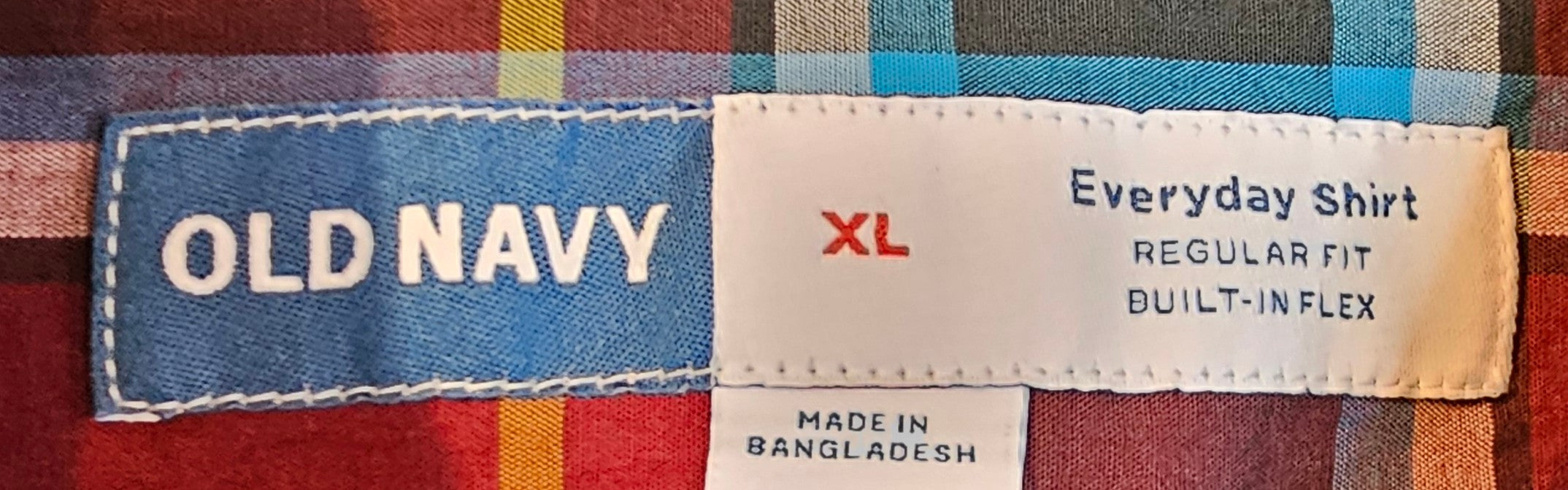 Upcycled Plaid XLarge SW Top