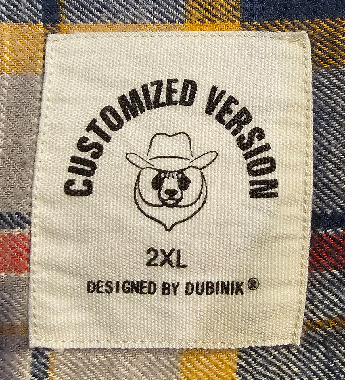 Upcycled 2XLarge TS Plaid Top