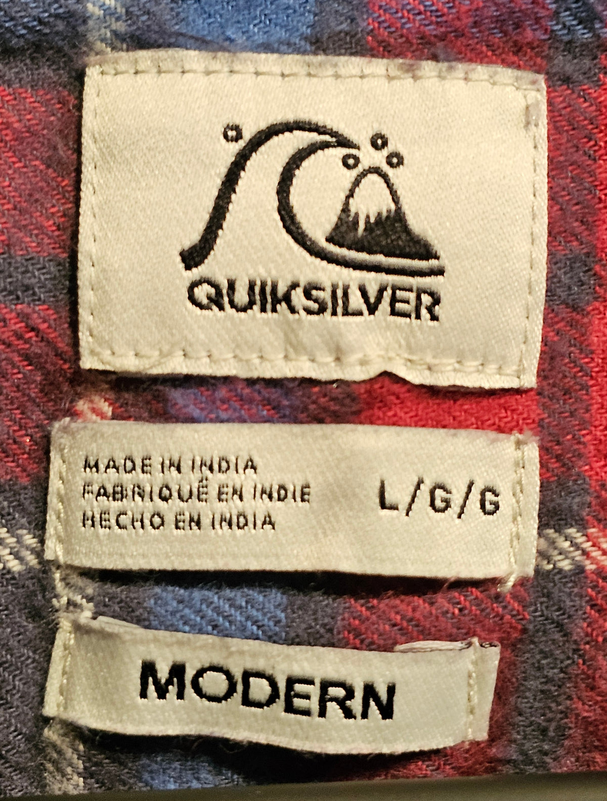 Upcycled Whitney Plaid Large Shirt