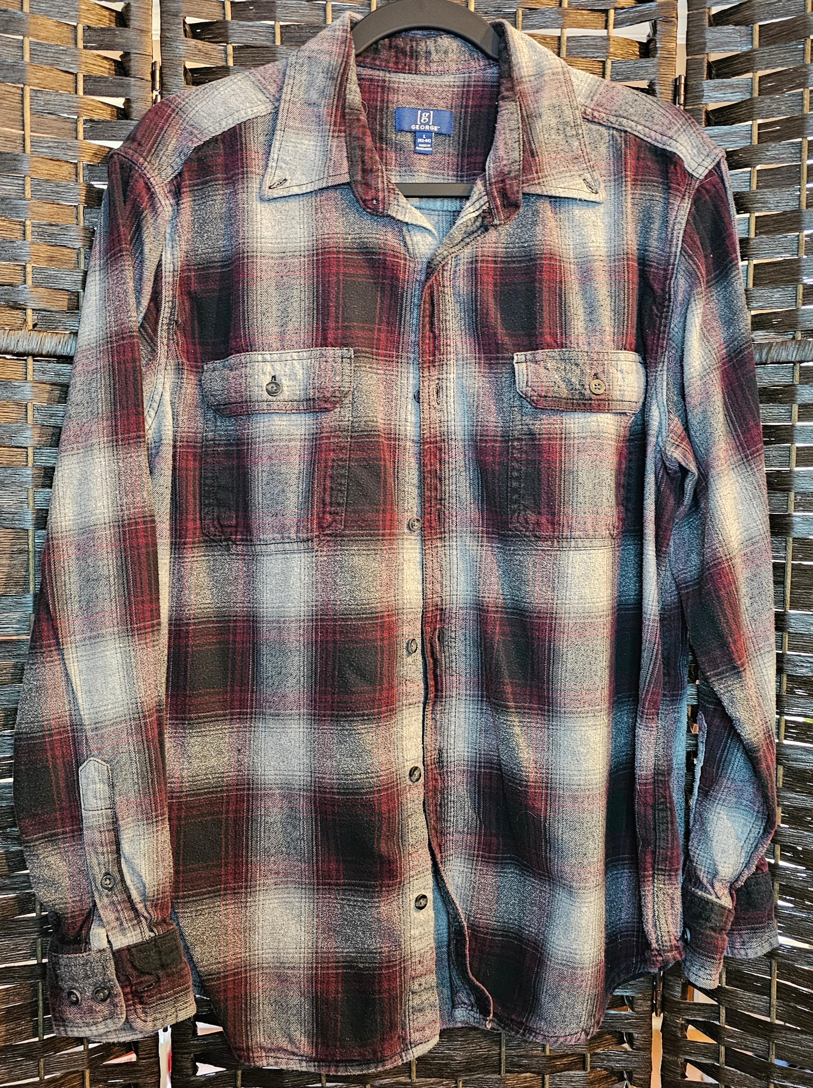 Upcycled Plaid Large Boy Band Jonas Brothers Top