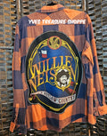 Upcycled Plaid 1X Wllie Nelson top