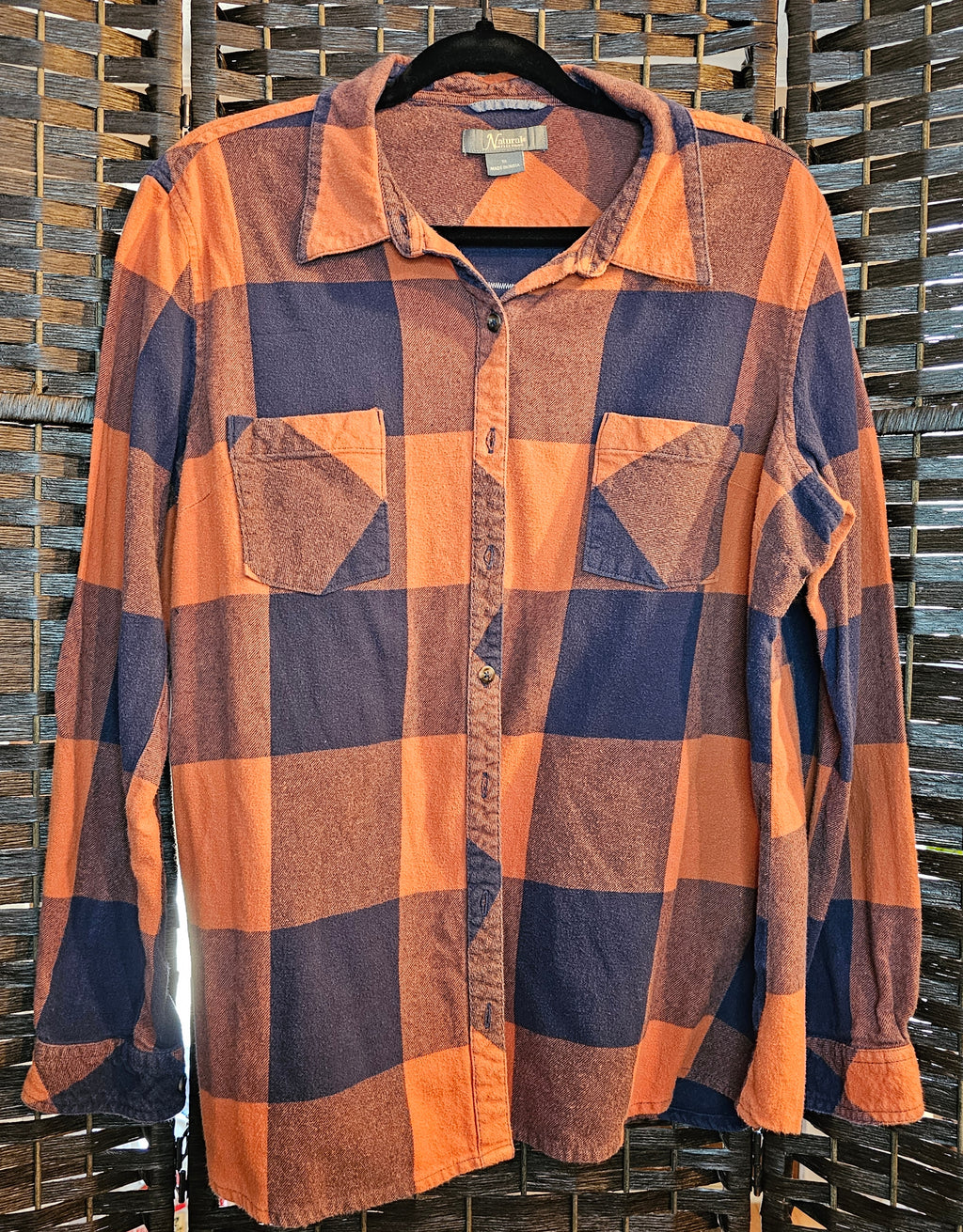 Upcycled Plaid 1X Wllie Nelson top