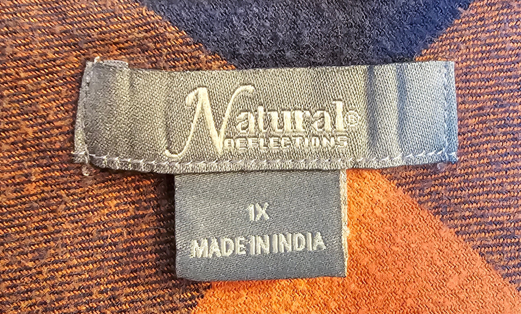 Upcycled Plaid 1X Wllie Nelson top