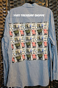 Upcycled Striped xl 5SOS Top