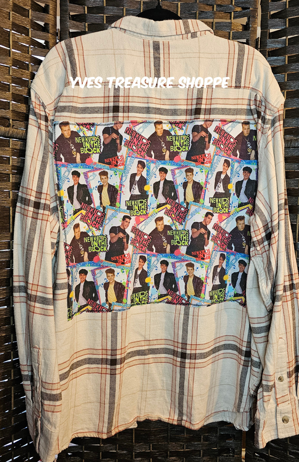 Upcycled Plaid XXXLarge NKOTB top