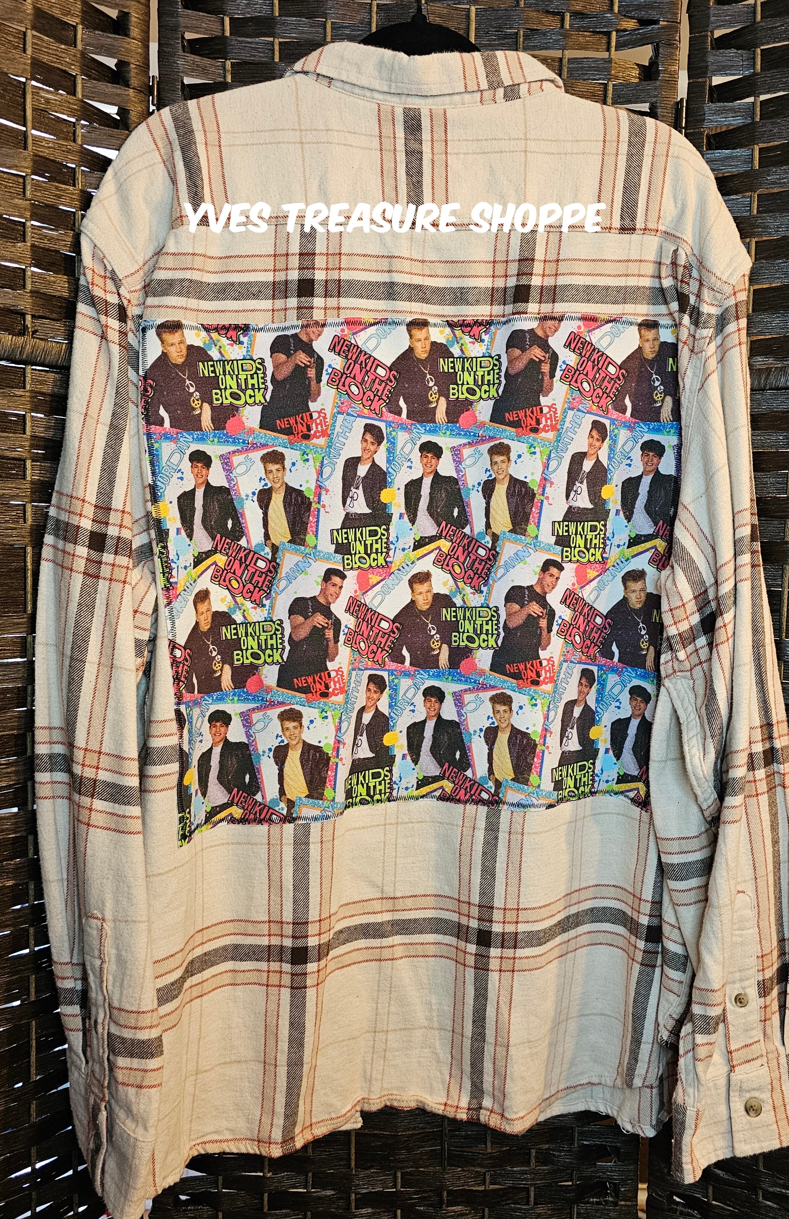Upcycled Plaid XXXLarge NKOTB top