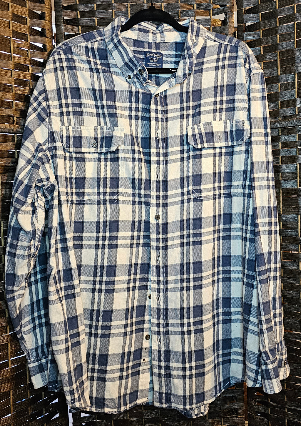 Upcycled Plaid 2xLarge NKOTB top