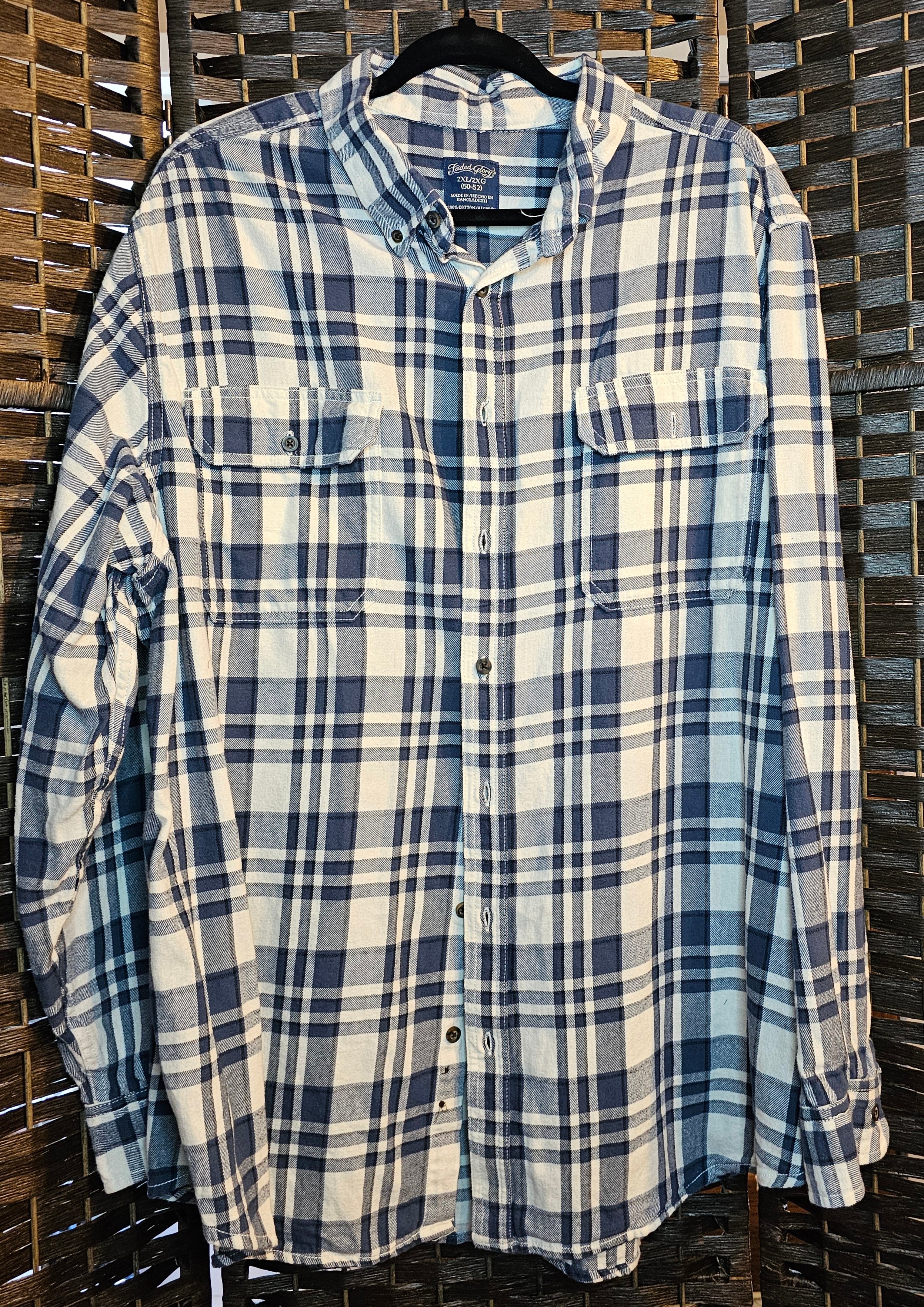 Upcycled Plaid 2xLarge NKOTB top