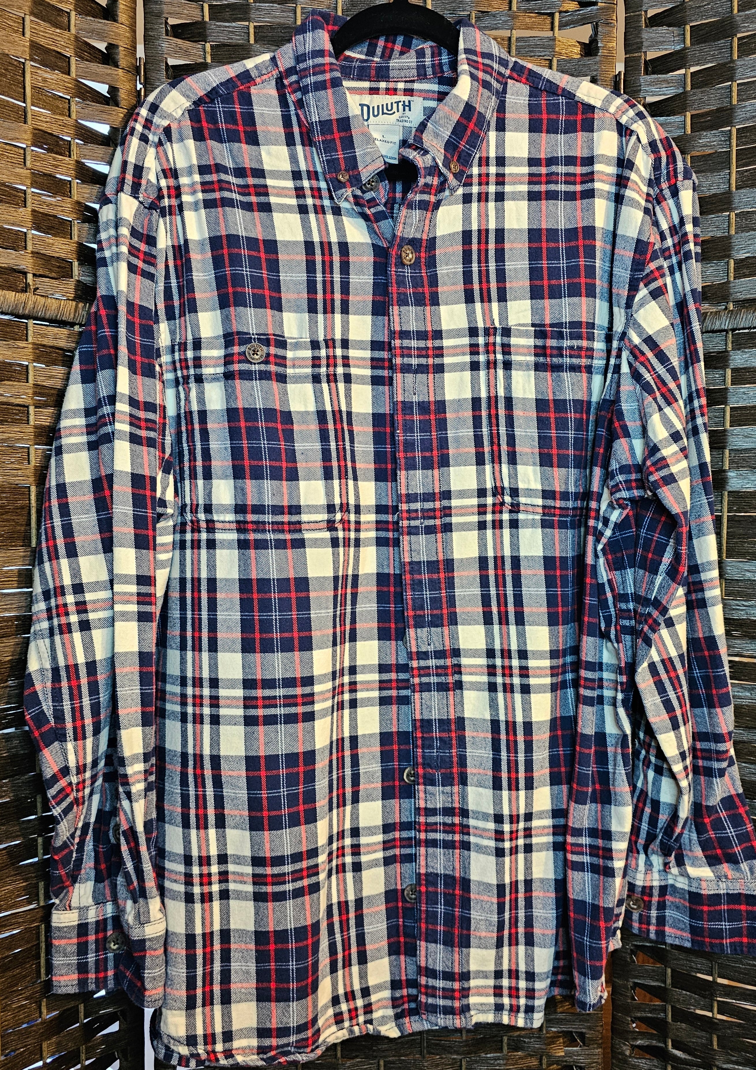 Upcycled Plaid Large NKOTB top