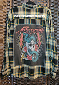 Upcycled Plaid Large Poison Top