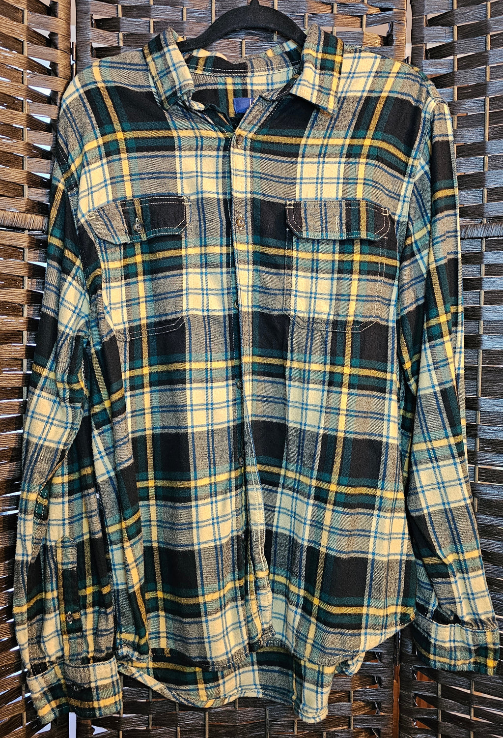 Upcycled Plaid Large Poison Top