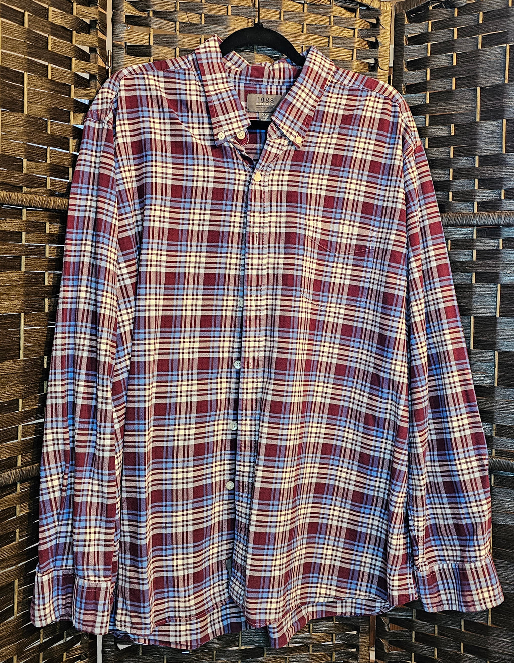 Upcycled XXL Ford Mustand Plaid Top