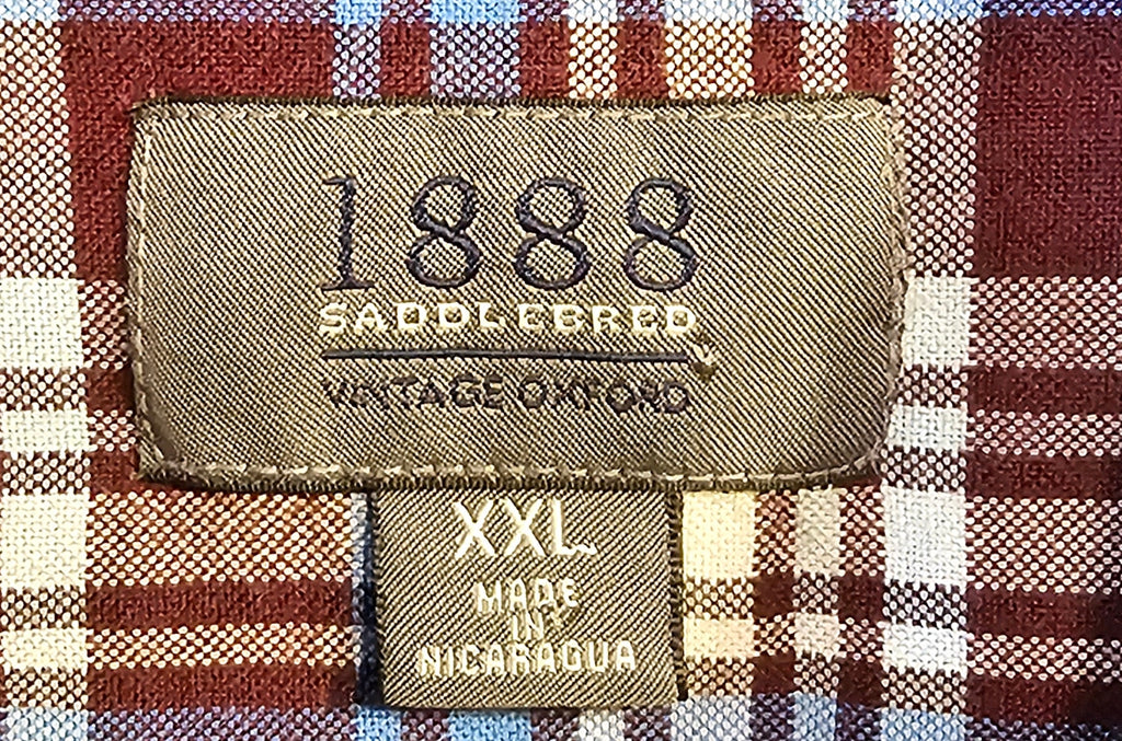 Upcycled XXL Ford Mustand Plaid Top