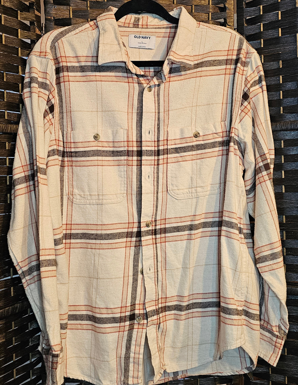 Upcycled Large F1 Racecar Plaid Top