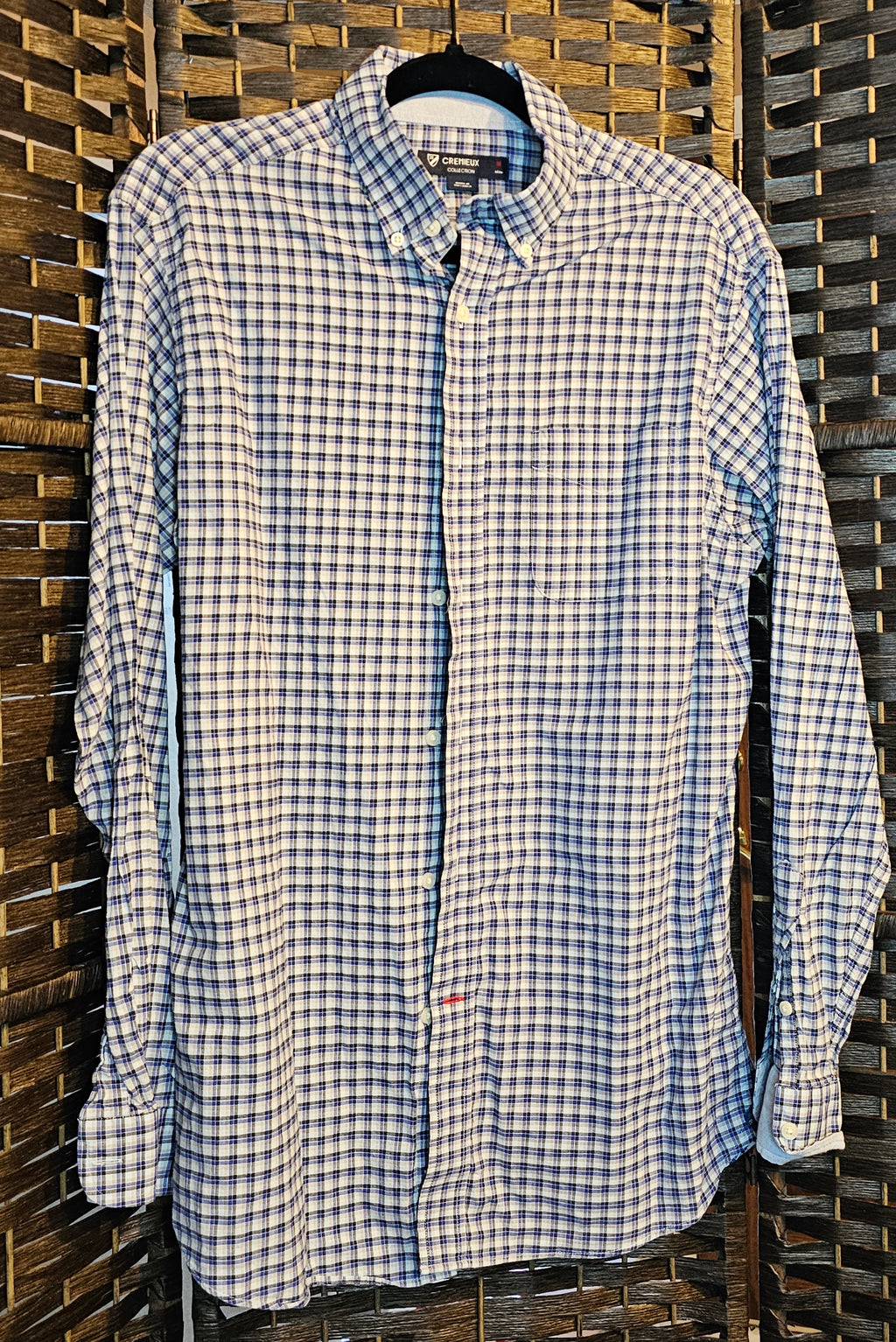 Upcycled Medium Hot Air Balloon Plaid Top