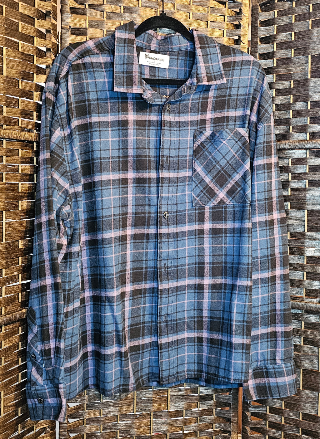 Upcycled XLarge Vintage Hot Air Balloon Plaid Top