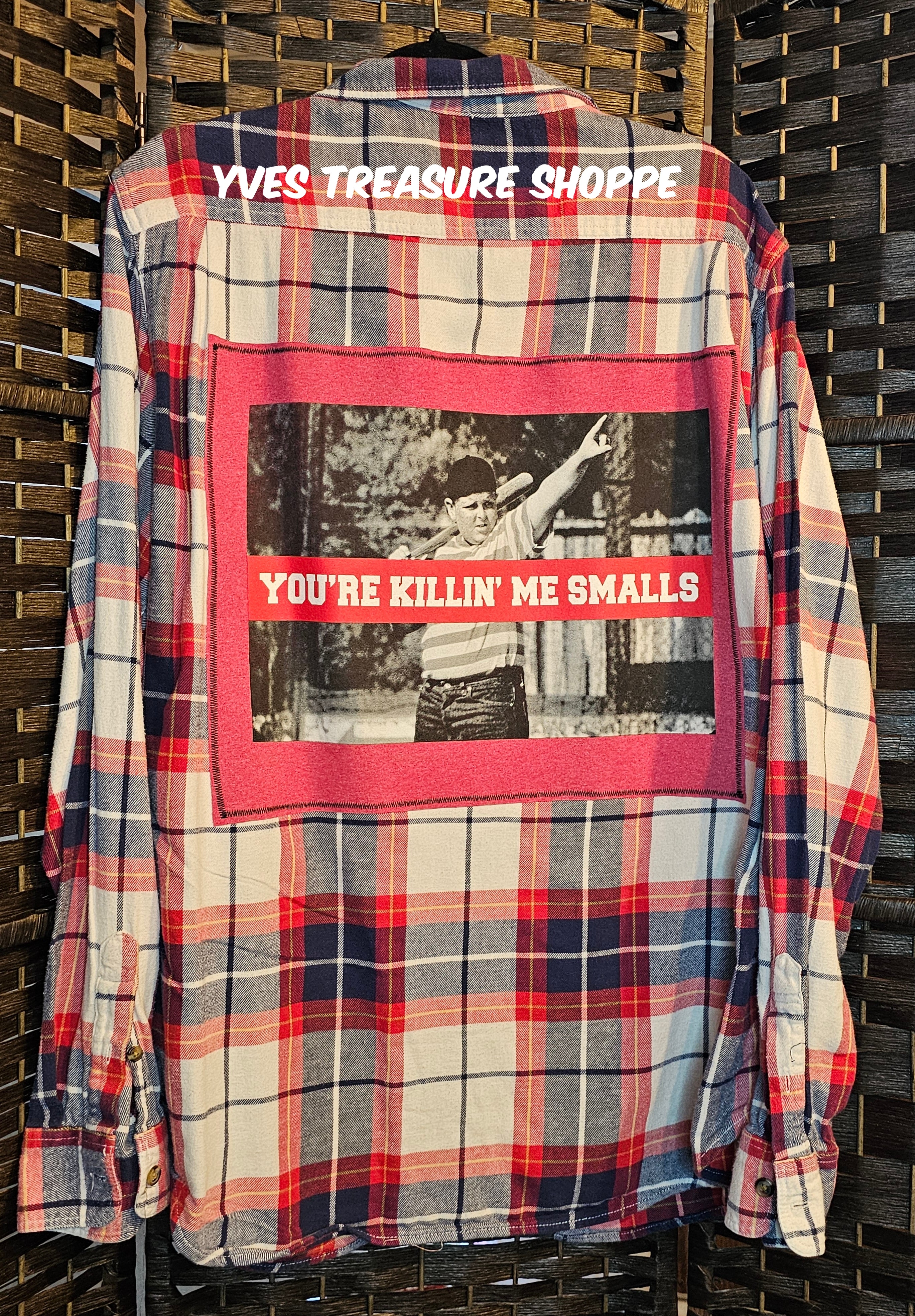 Upcycled Plaid XLarge Movie Top