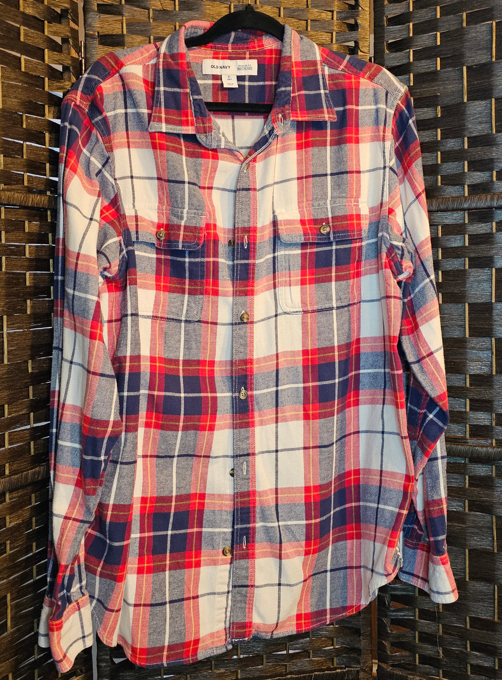 Upcycled Plaid XLarge Movie Top