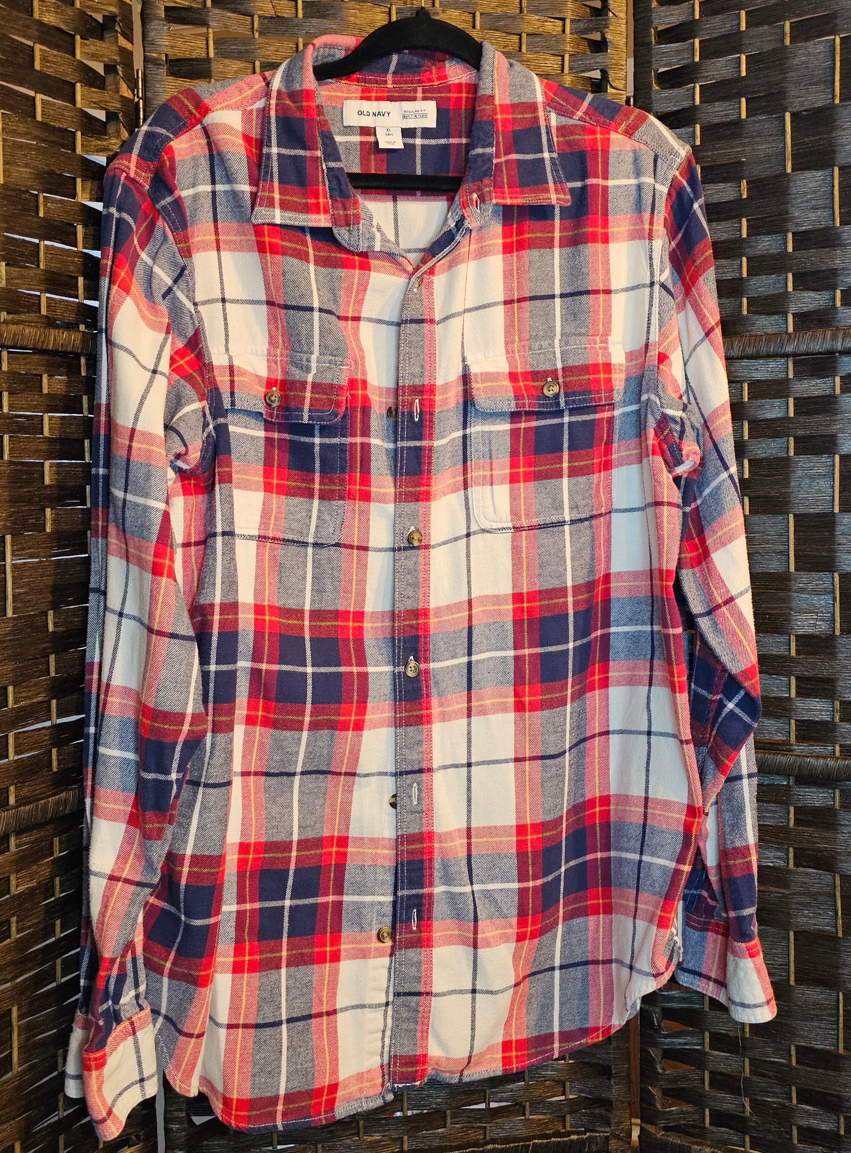 Upcycled Plaid XLarge Movie Top