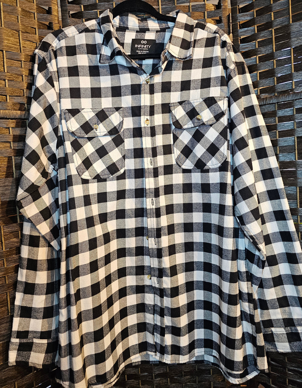 Upcycled XLarge Beatles Black and White Top