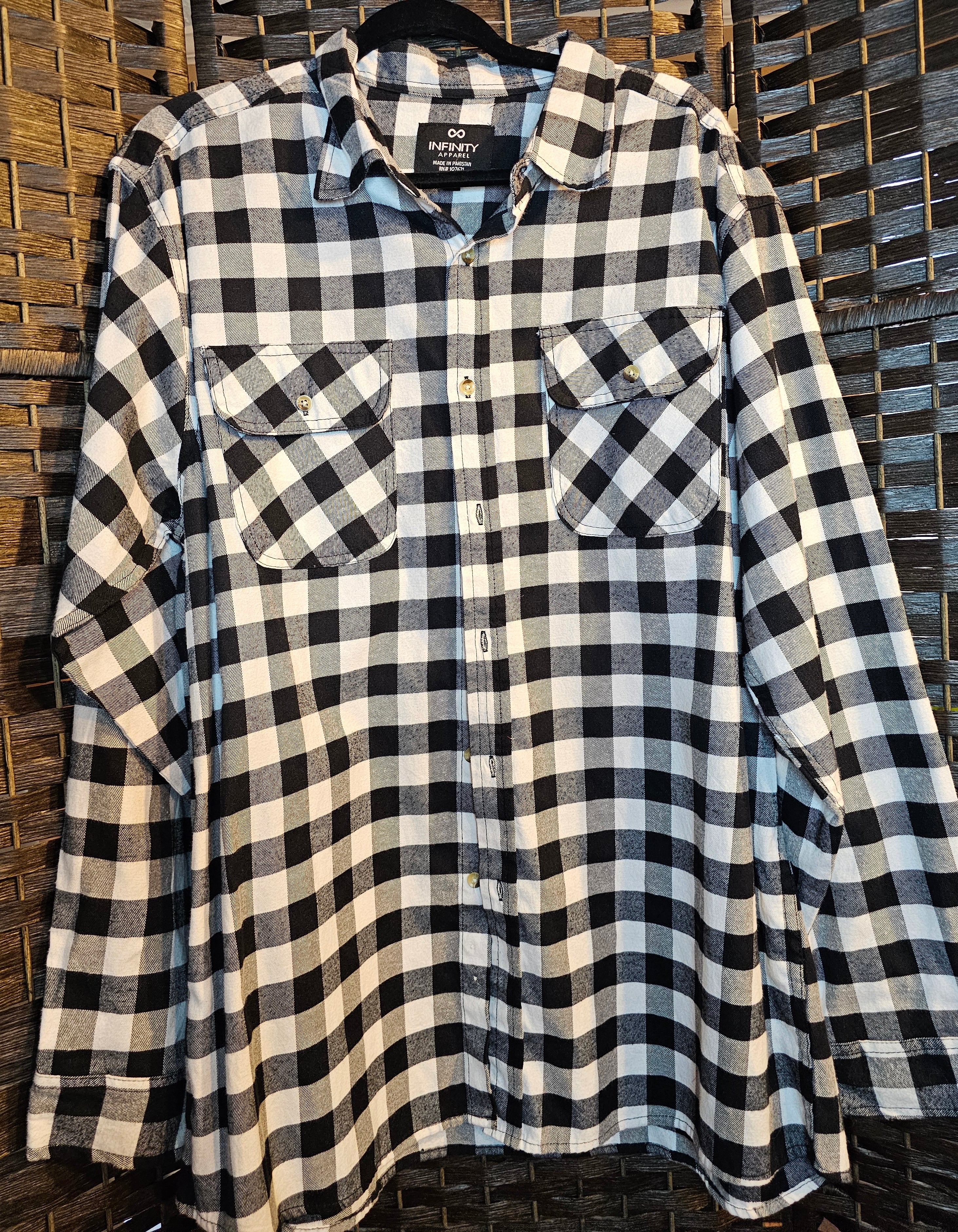 Upcycled XLarge Beatles Black and White Top