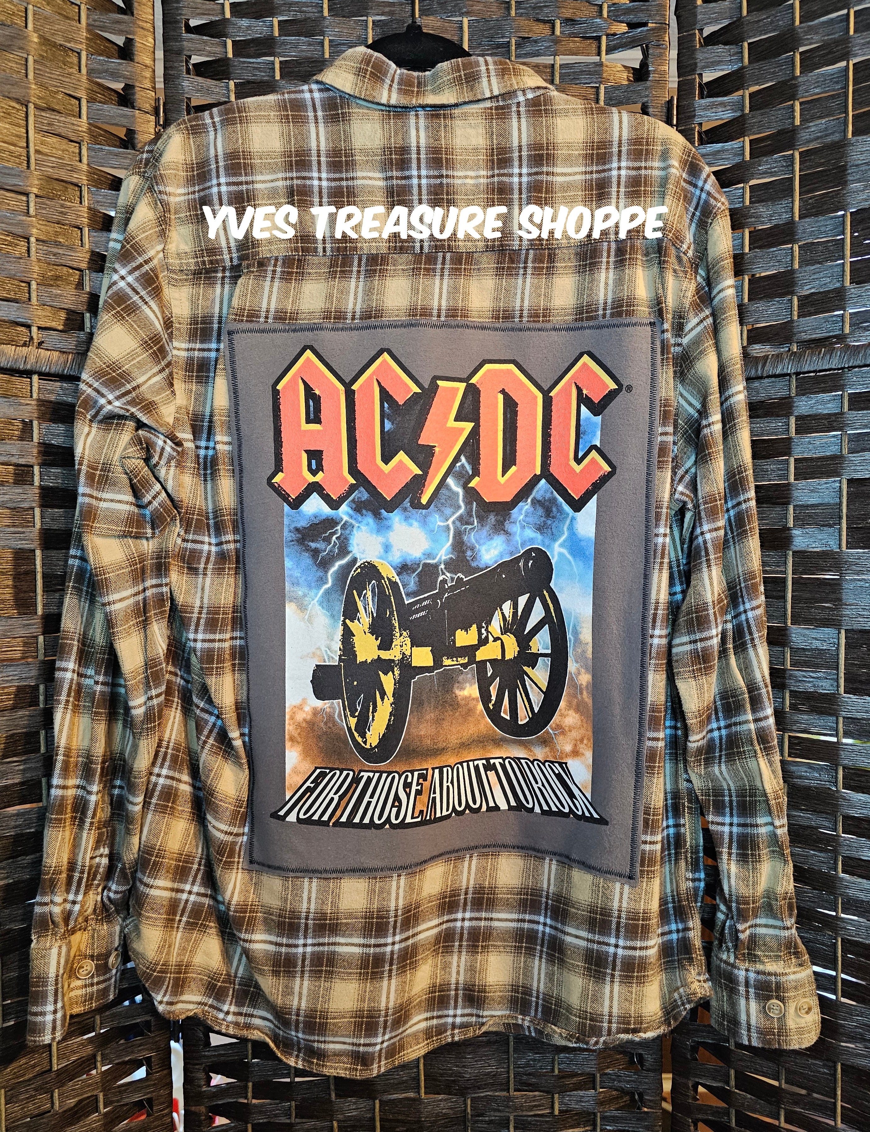 Upcycled Large AC/DC Top