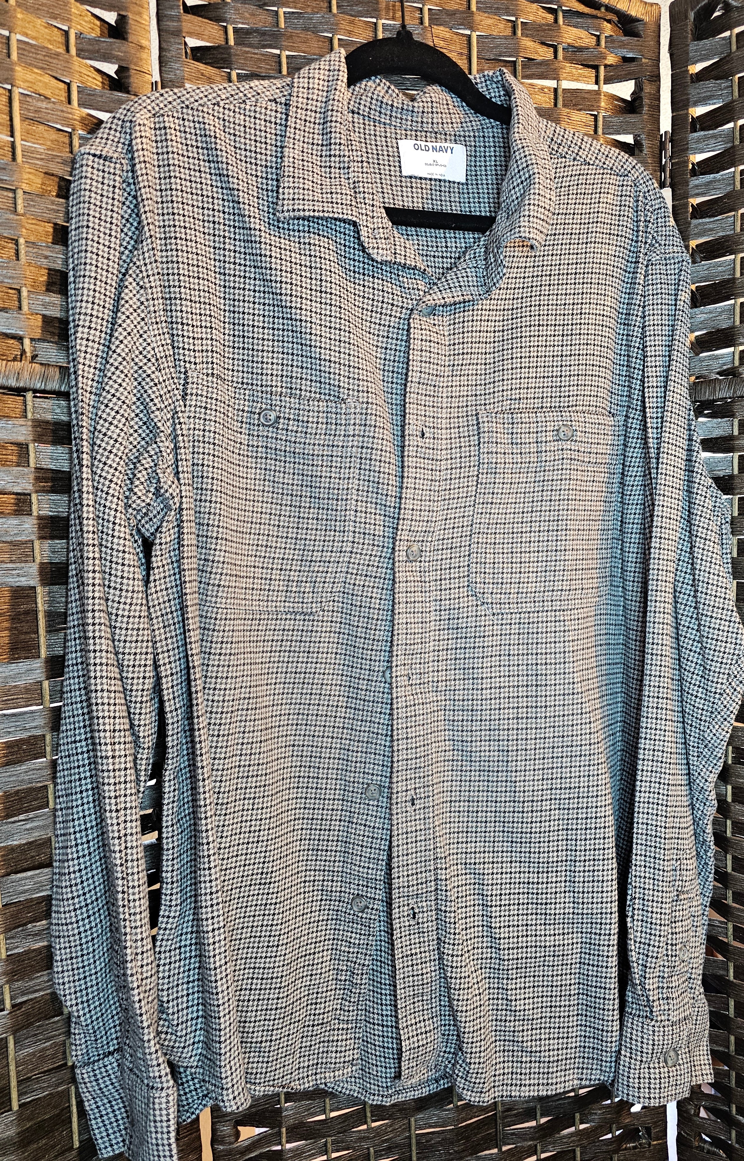 Upcycled Plaid XLarge Whitney Top