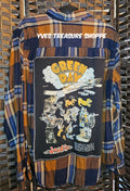 Upcycled Plaid Large Green Day Top