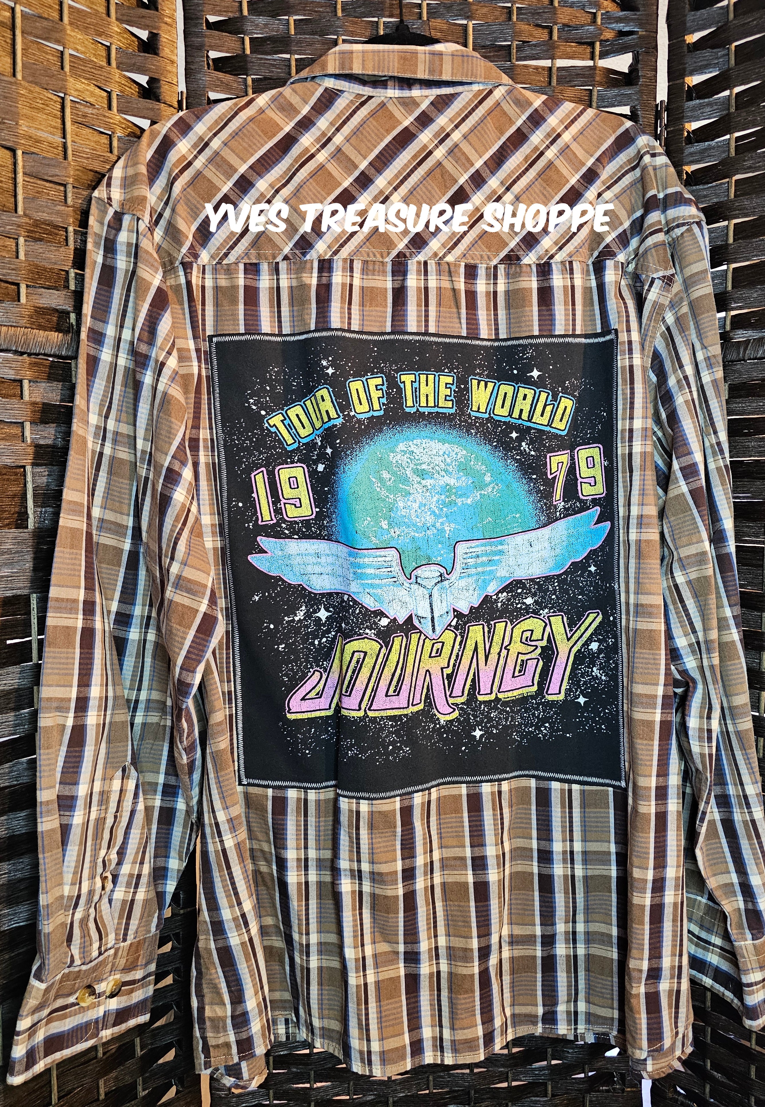 Upcycled Plaid XXLarge Journey Top
