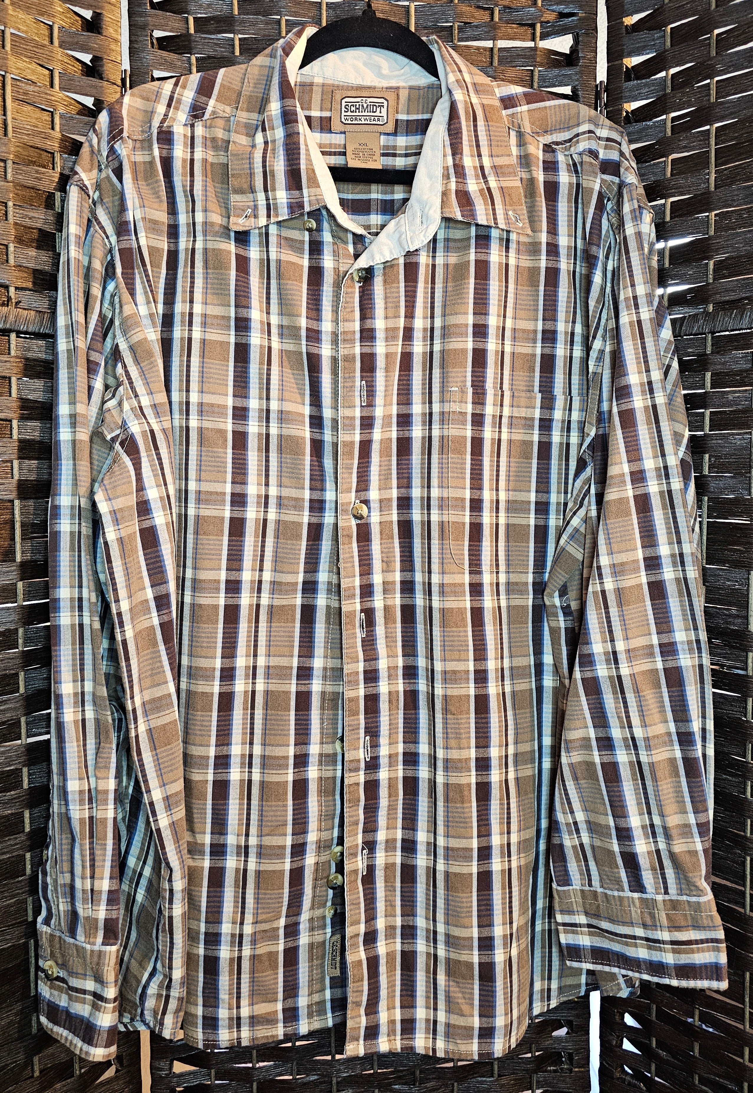 Upcycled Plaid XXLarge Journey Top