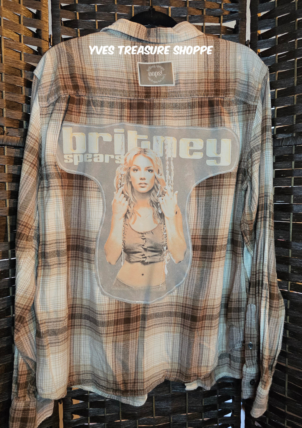 Upcycled Plaid XLarge Britney Top