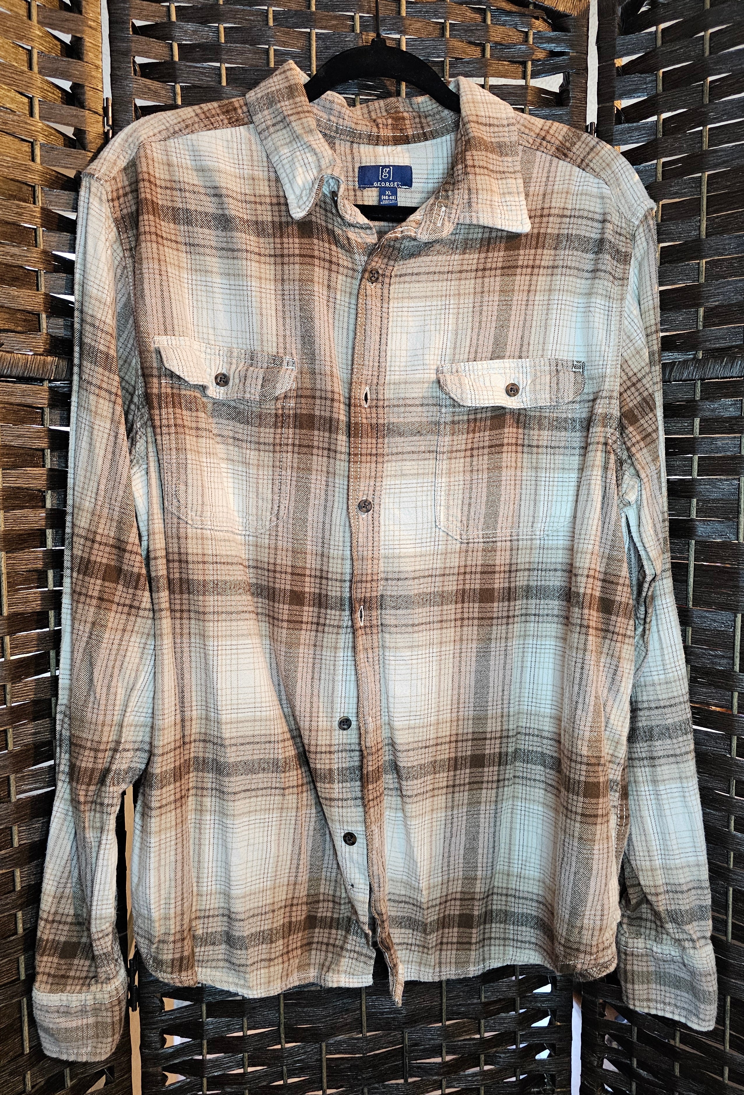 Upcycled Plaid XLarge Britney Top