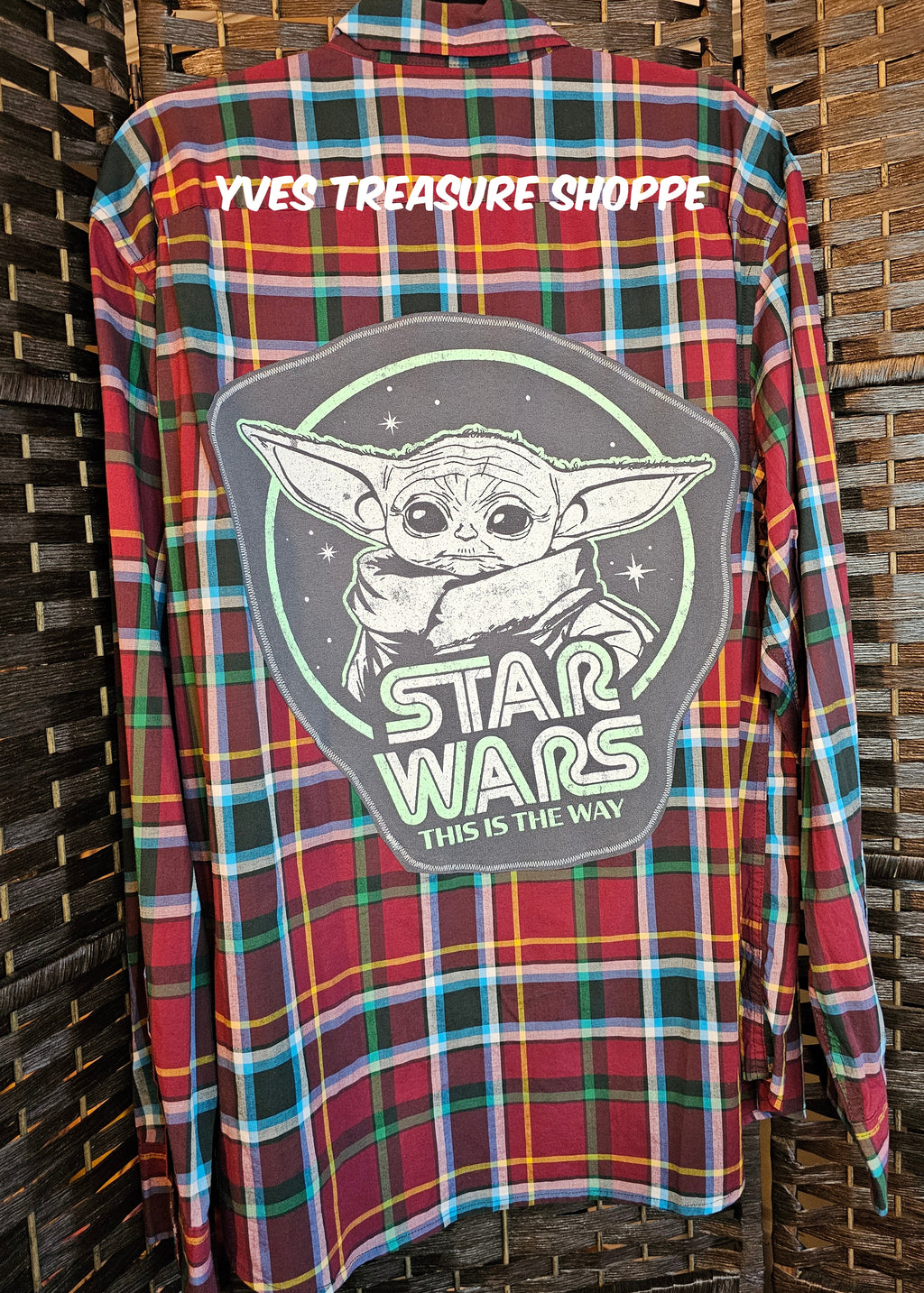 Upcycled Plaid XLarge SW Top