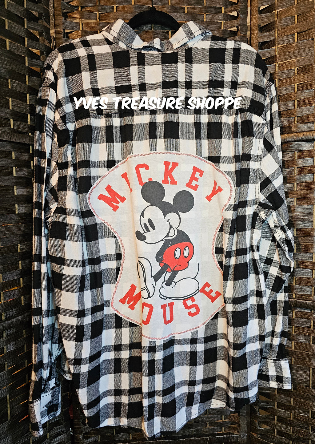 Upcycled Plaid XLarge Mouse Top