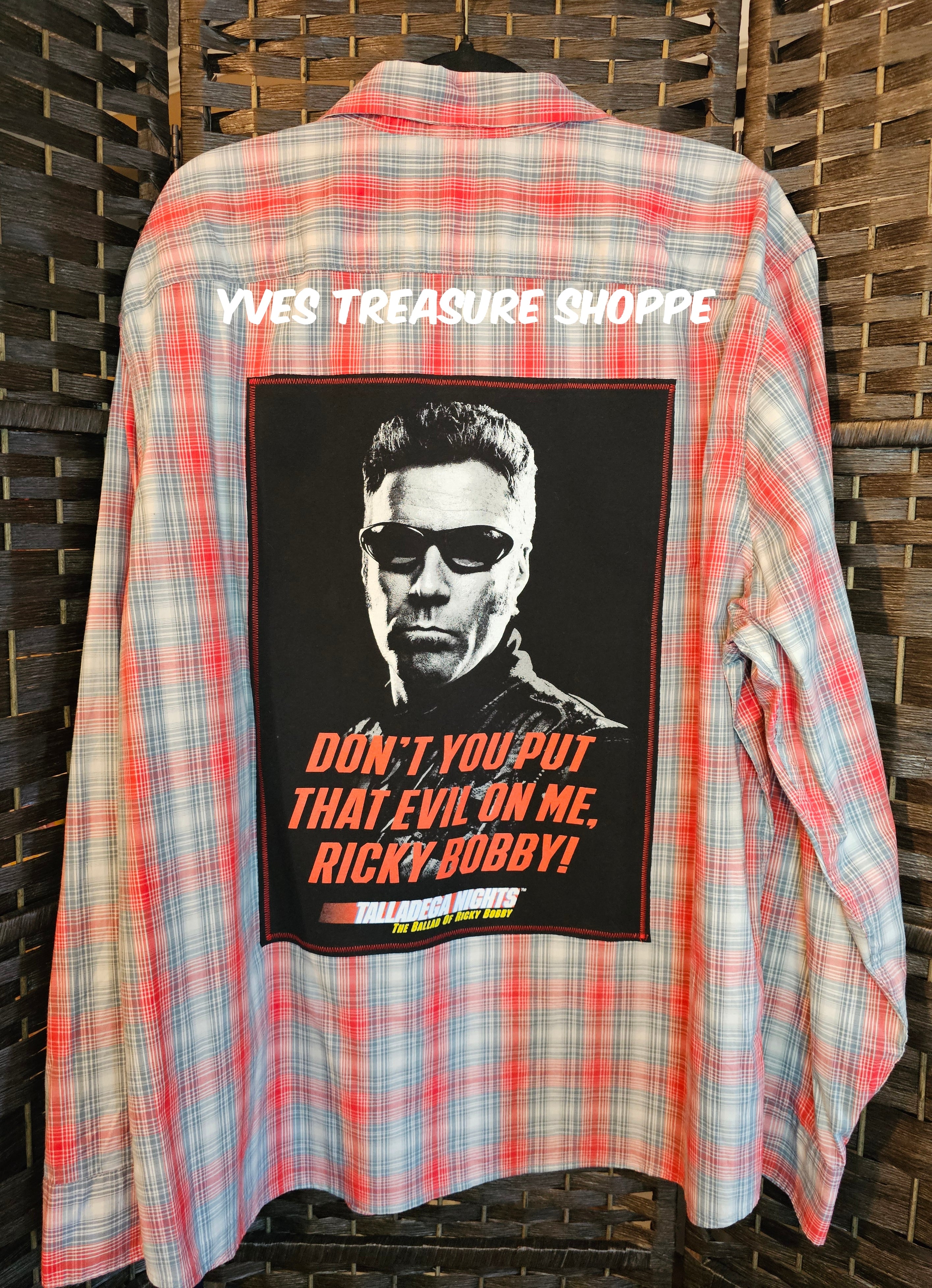 Upcycled Plaid 2XLarge Tallageda Nights Top