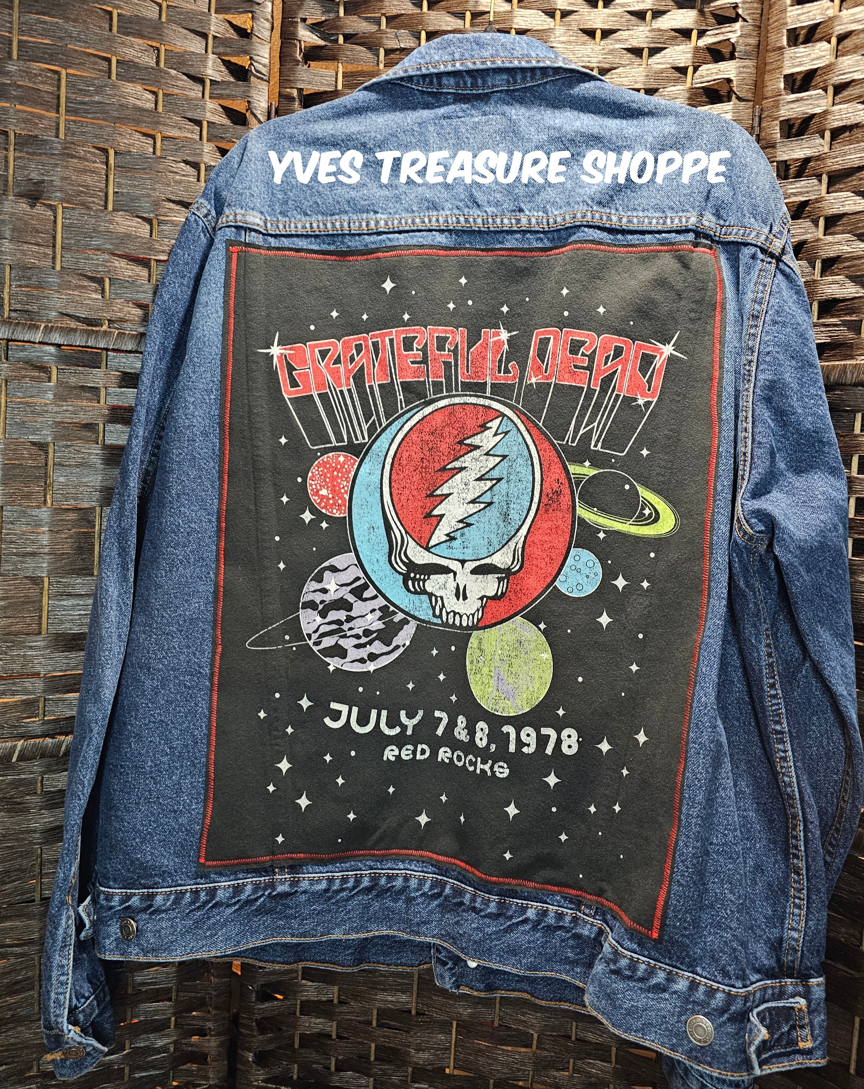 Refashioned Grateful Dead XXL Denim Jacket