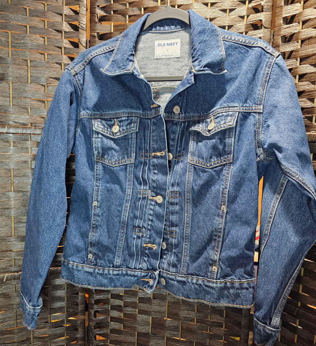 Refashioned Def Leppard Small Denim Jacket