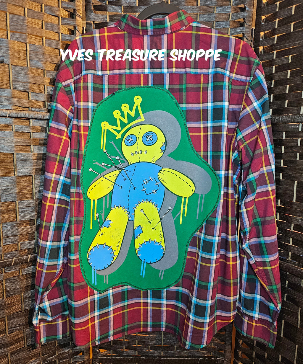 Upcycled Plaid Doll XL Top