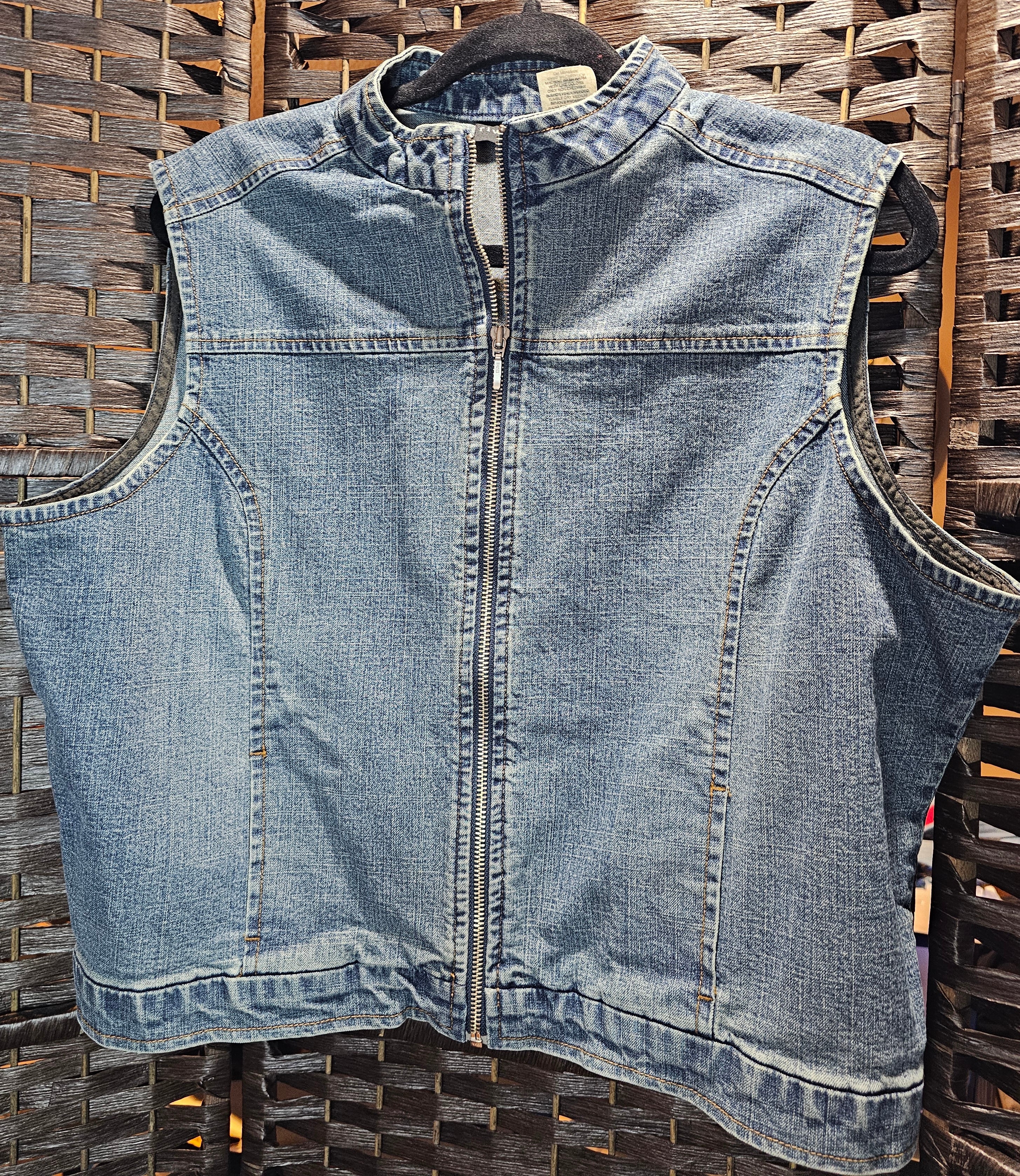 ReFashioned Queen Denim Vest XL