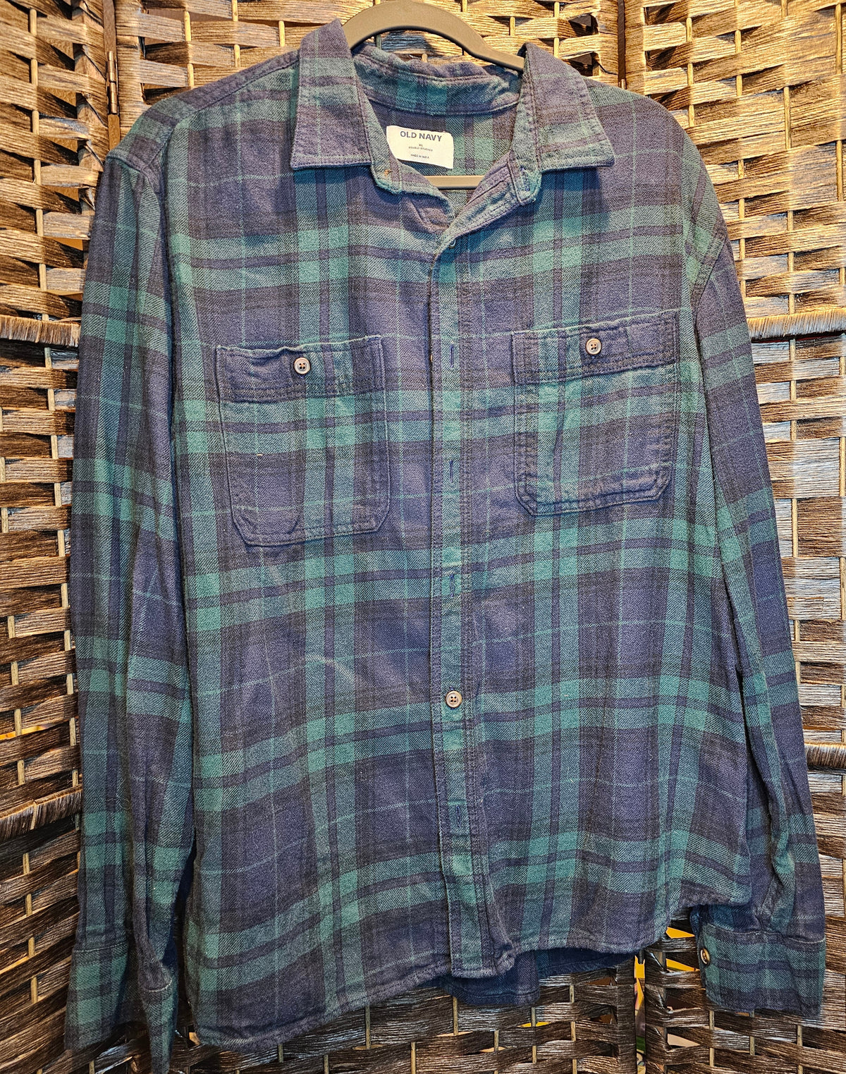 Upcycled XL The Grateful Dead XLarge Green Plaid Top