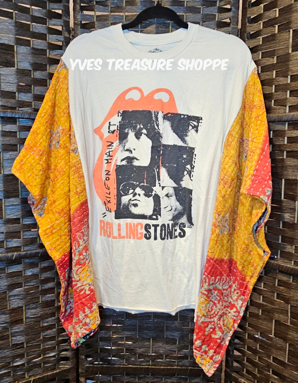 Rolling Stones Beige Poncho