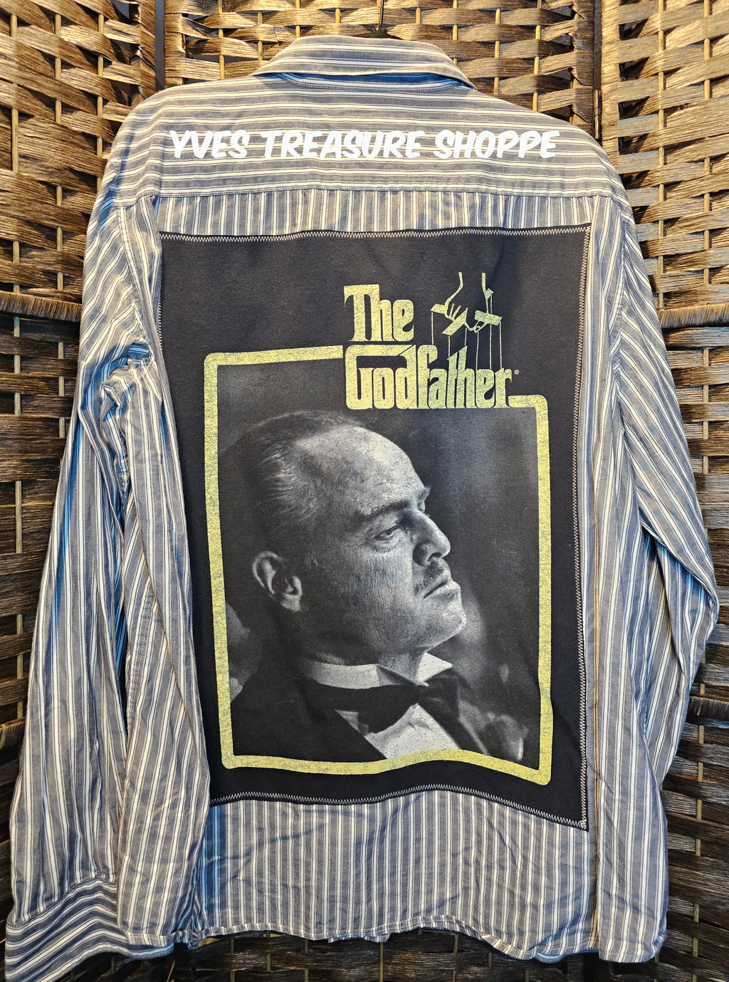 Upcycled Striped The Godfather XXL Shirt