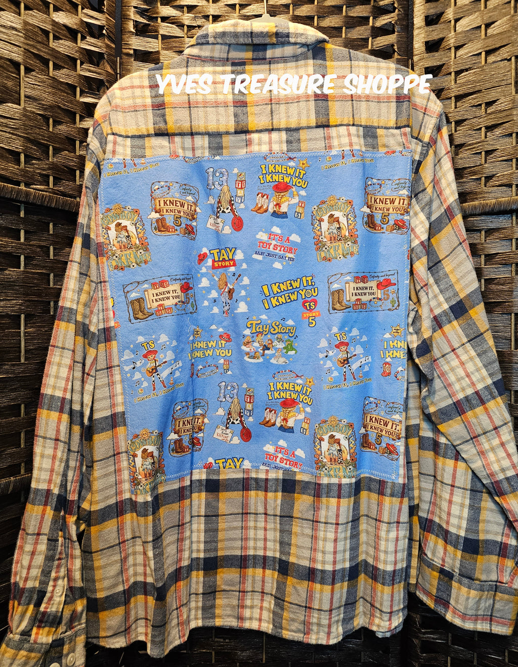Upcycled 2XLarge TS Plaid Top