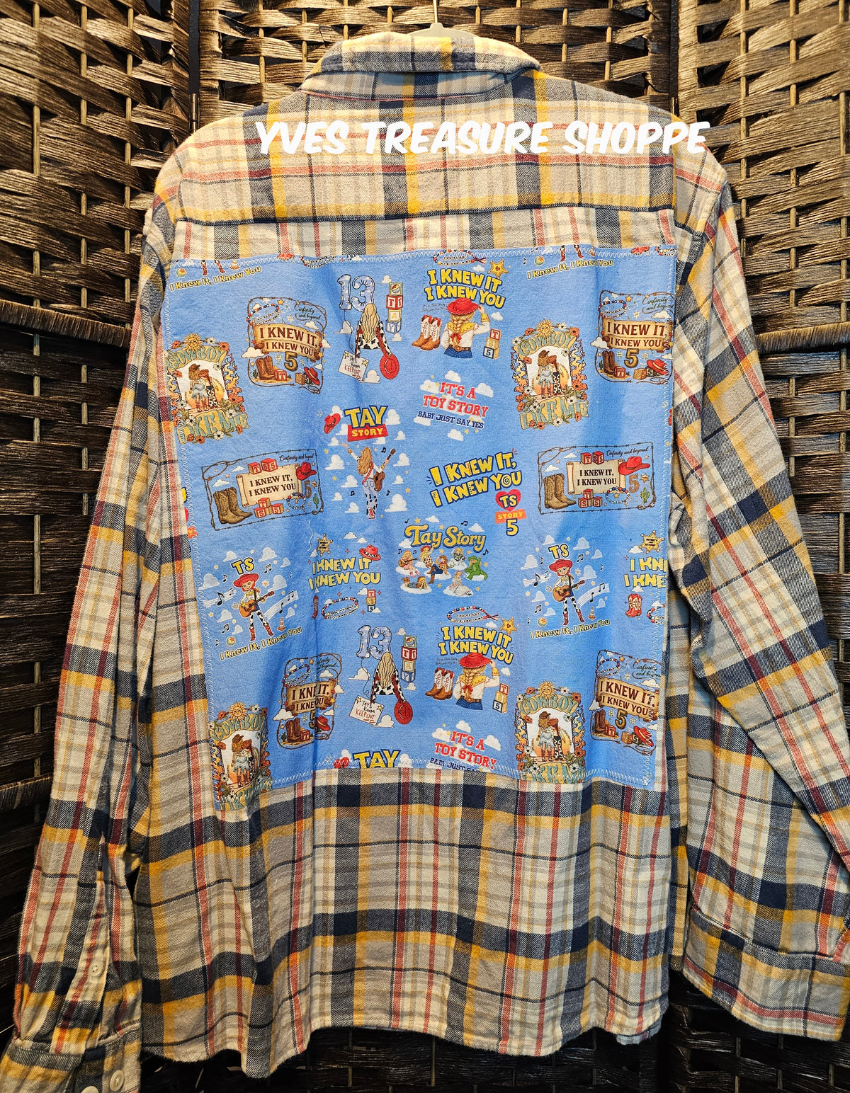 Upcycled 2XLarge TS Plaid Top
