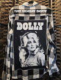 Upcycled Dolly Large Plaid Shirt