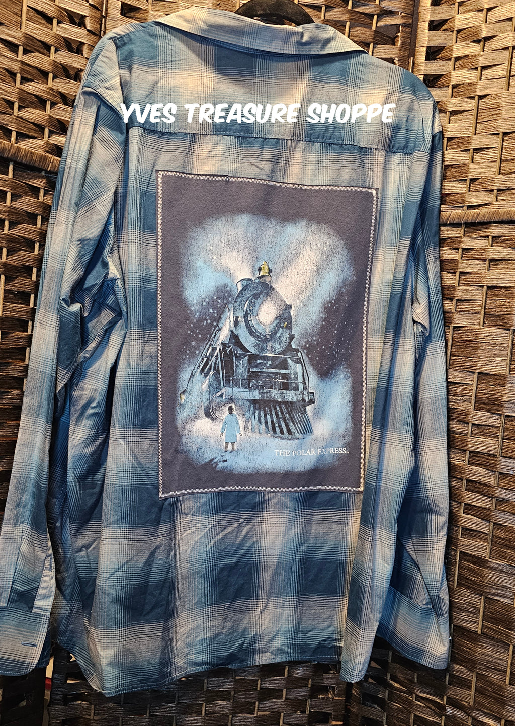 Upcycled XXLarge Plaid Polar Express Shirt