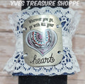 Heart Denim Cuff Bracelet