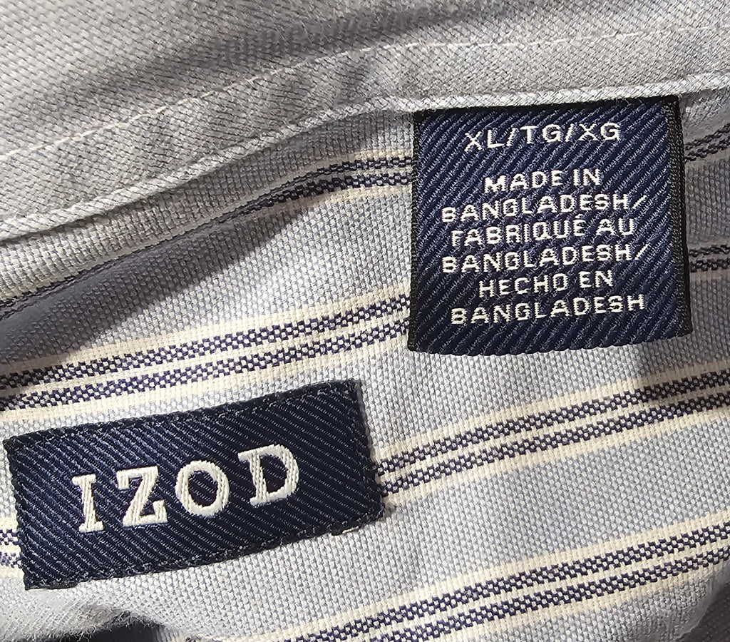 XLarge Striped Anime Slayer Print Upcycled Shirt